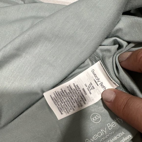 NWT $68 Sweaty Betty [ XXS ] Breathe Easy‎ Run Tank Top in Mist Blue - Picture 8 of 13